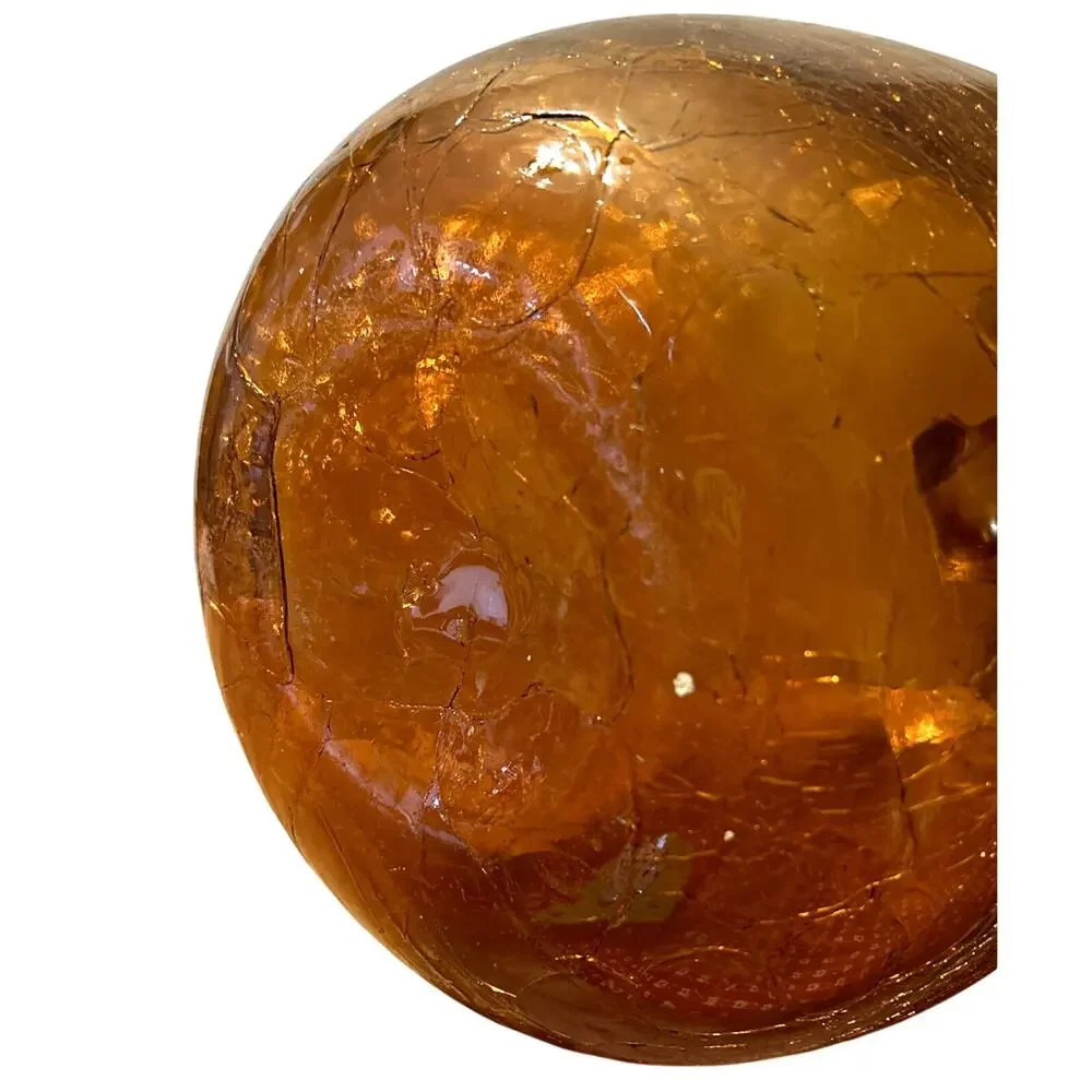 Vintage Blenko 6526 Amber Honey Glass Jug Joel Myers 14.25